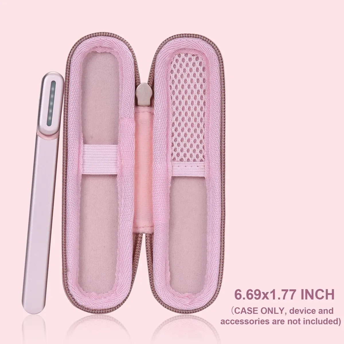 co2CREA Hard Carrying Case for SolaWave 4-in-1 Facial Wand, Pink | Shockproof Waterproof Travel Storage - view 4