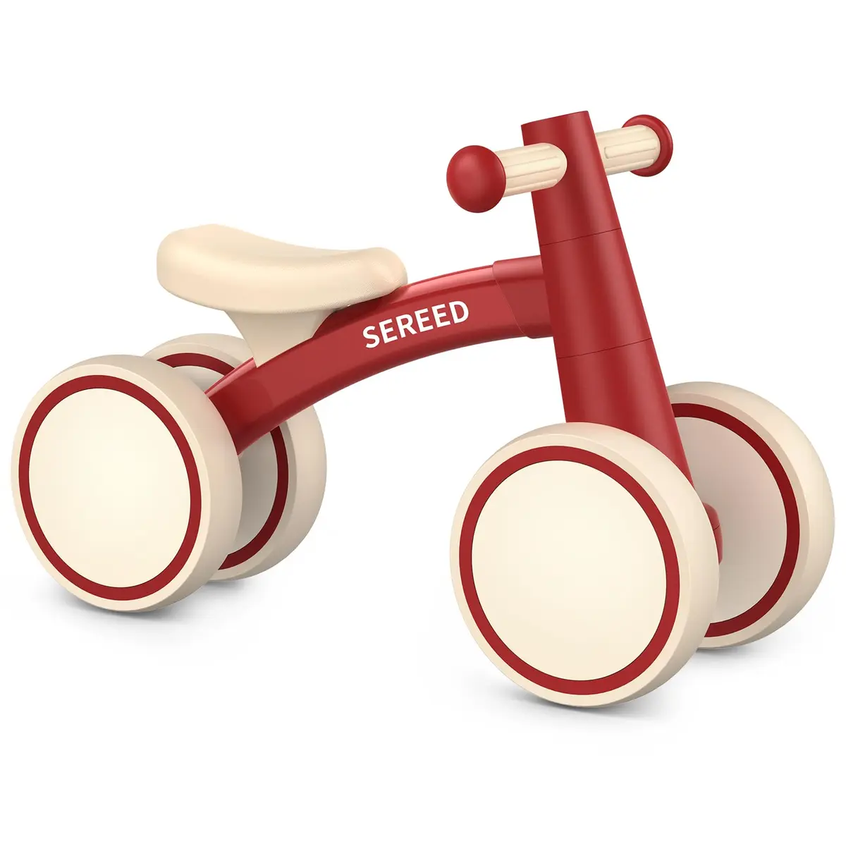 SEREED Baby Balance Bike Red 10 inches (25.4 cm) | First Birthday Gift Toy for Toddlers 12-24 Months - main product image