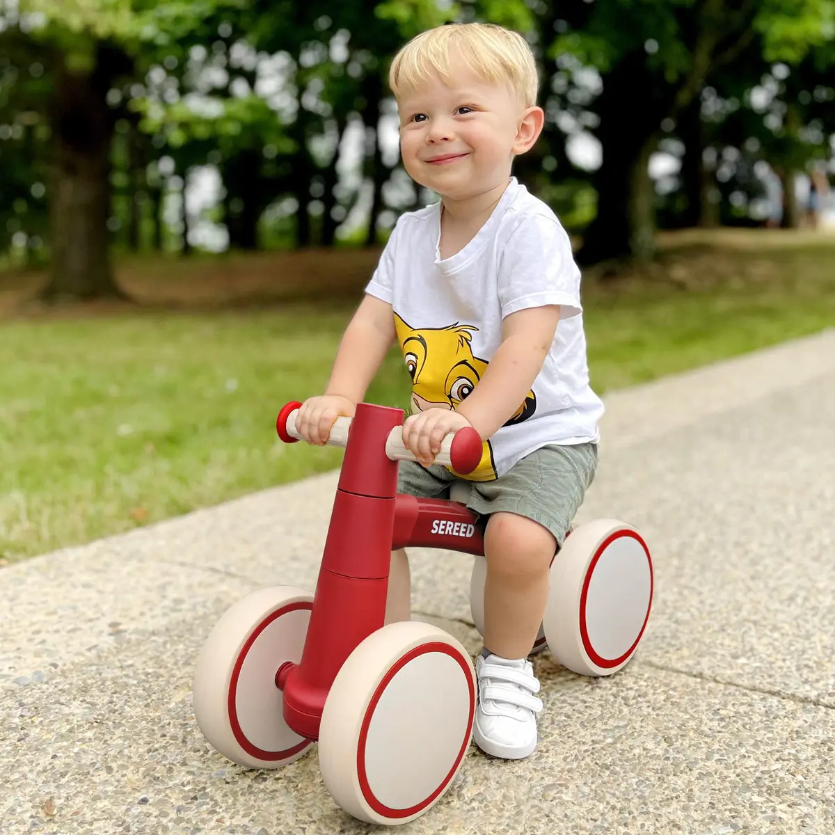 SEREED Baby Balance Bike Red 10 inches (25.4 cm) | First Birthday Gift Toy for Toddlers 12-24 Months - view 8