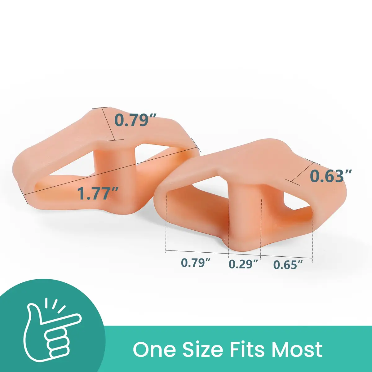 Welnove Bunion Corrector Pack of 12 | Toe Separators for Overlap & Bunions, Soft Gel, Reusable, Suitable for Men & Women - view 2