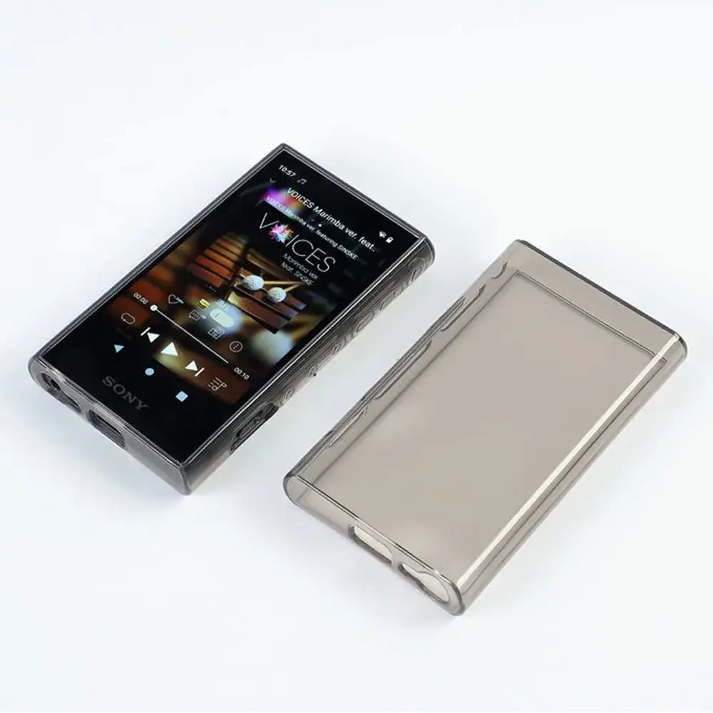AudioPartner Soft Clear TPU Protective Shell Skin Case Cover for Sony Walkman NW-A300 Series NW-A306 NW-A307 with Tempered Glass | Protects Against Scratches and Drops - main product image