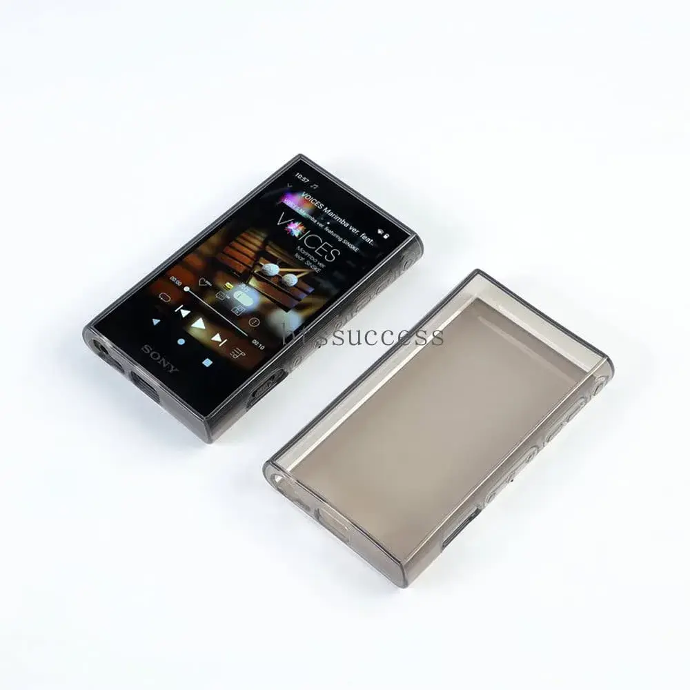 AudioPartner Soft Clear TPU Protective Shell Skin Case Cover for Sony Walkman NW-A300 Series NW-A306 NW-A307 with Tempered Glass | Protects Against Scratches and Drops - view 3