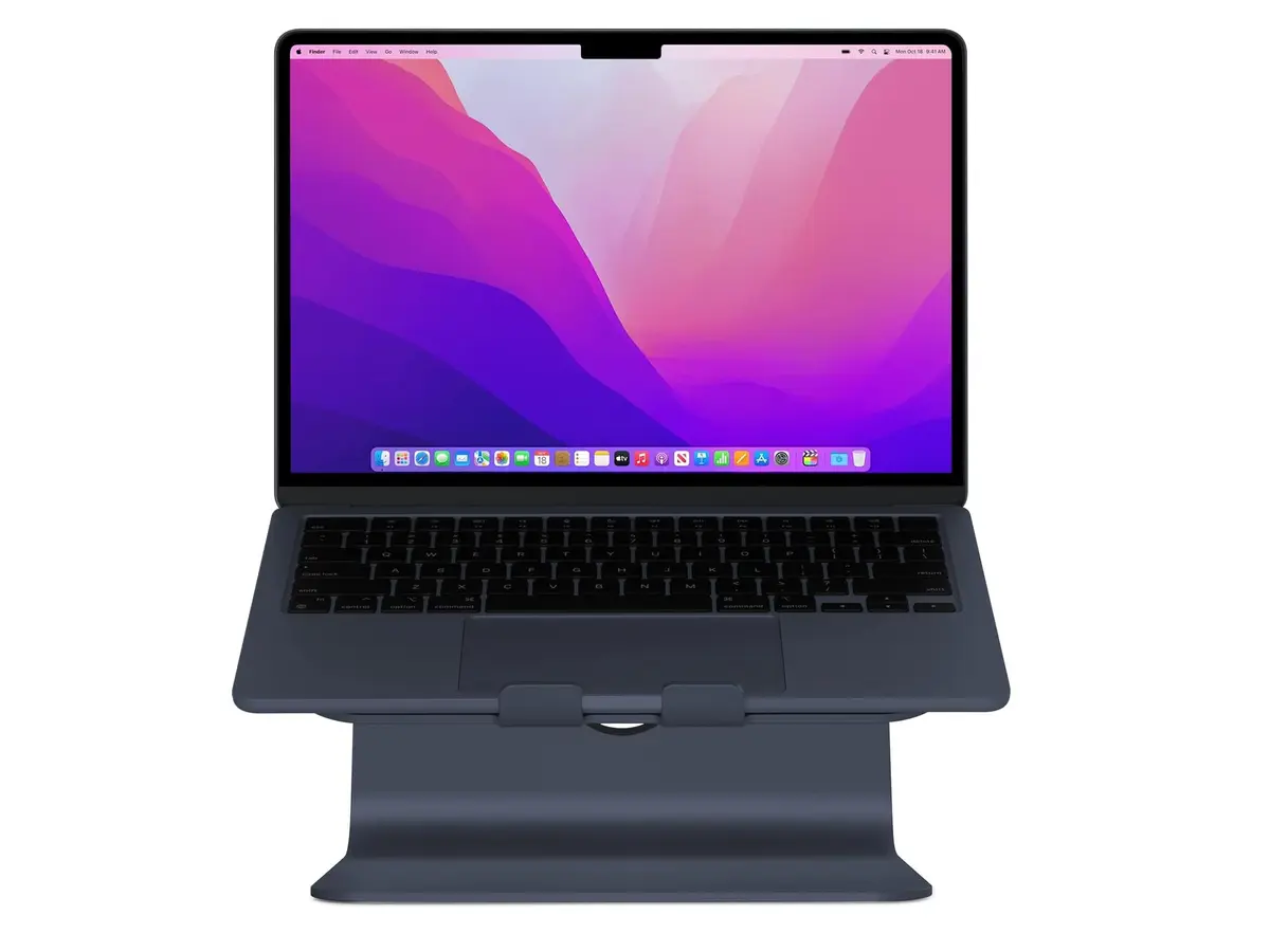 Rain Design mStand Laptop Stand Midnight | 15.6" (39.4 cm) Aluminum Ergonomic Riser - view 2