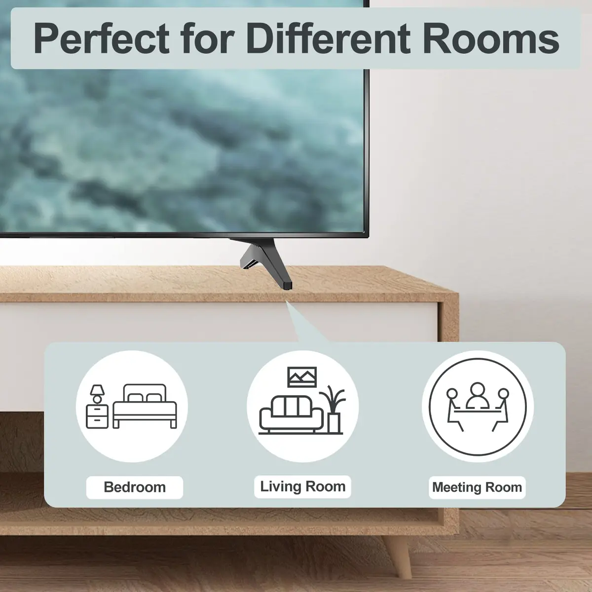 Maozhren Replacement TV Stand Legs for LG 49-55 Inch TVs | Includes Screws & Instructions - view 7