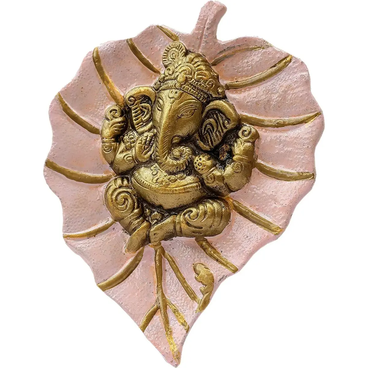 Craft Trade Boho Metal Wall Decor Light Pink 19cm (7.5in) x 15cm (6in) | Vastu Inspired for Positivity - main product image