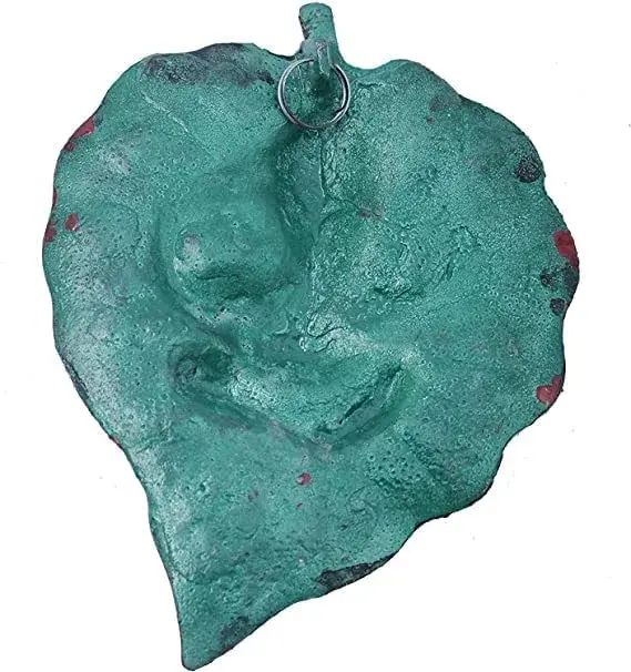 Craft Trade Blue Metal Wall Hanging Sculpture 19cm (7.5") x 15cm (6") | Vastu Item for Good Luck - view 2
