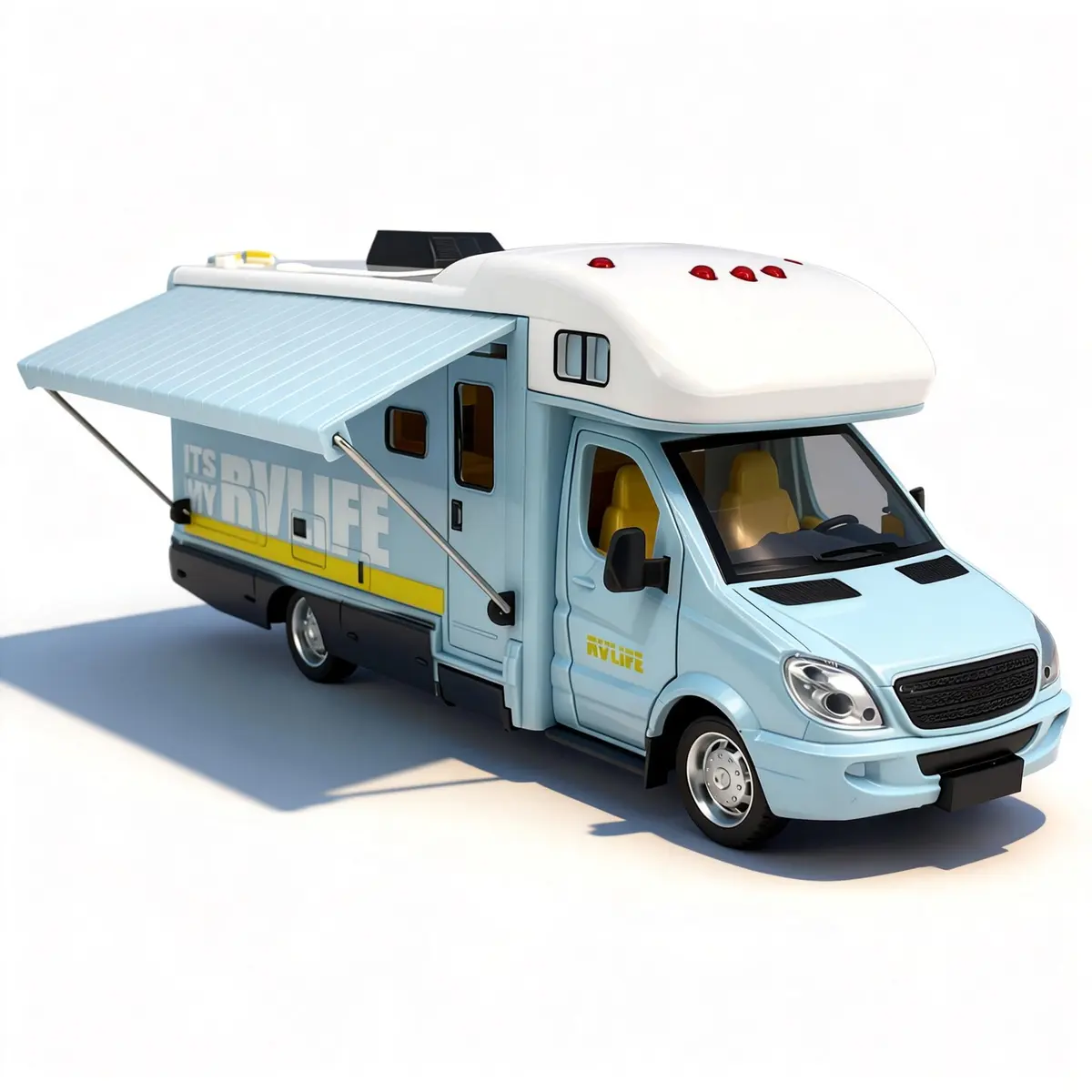VIIGER Toy Camper RV Motorhome for Kids 8.3"L x 2.7"W x 3.6"H | Diecast Metal Play Vehicle - main product image
