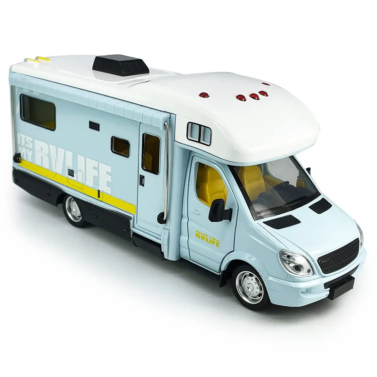 VIIGER Toy Camper RV Motorhome for Kids 8.3"L x 2.7"W x 3.6"H | Diecast Metal Play Vehicle - view 7