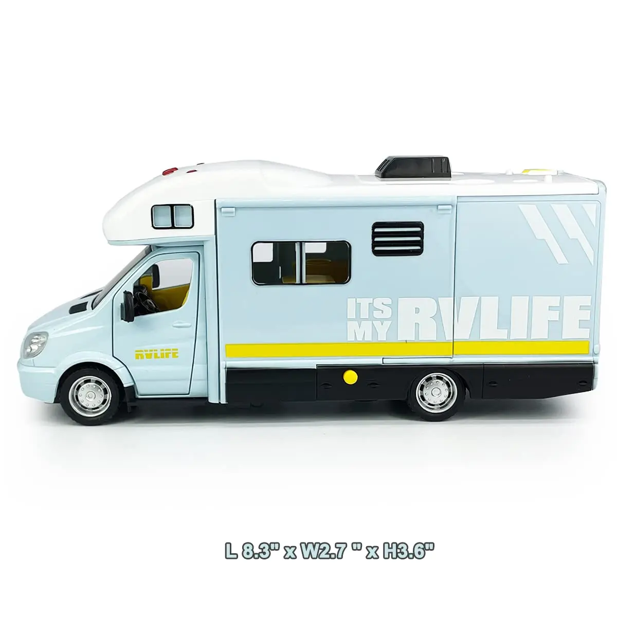 VIIGER Toy Camper RV Motorhome for Kids 8.3"L x 2.7"W x 3.6"H | Diecast Metal Play Vehicle - view 2