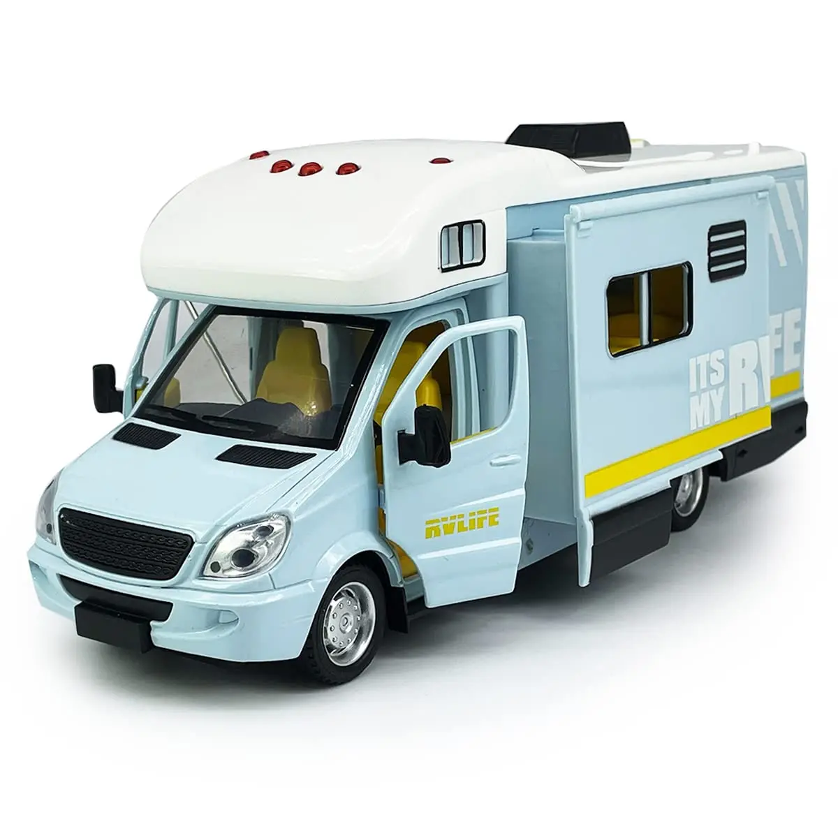 VIIGER Toy Camper RV Motorhome for Kids 8.3"L x 2.7"W x 3.6"H | Diecast Metal Play Vehicle - view 4