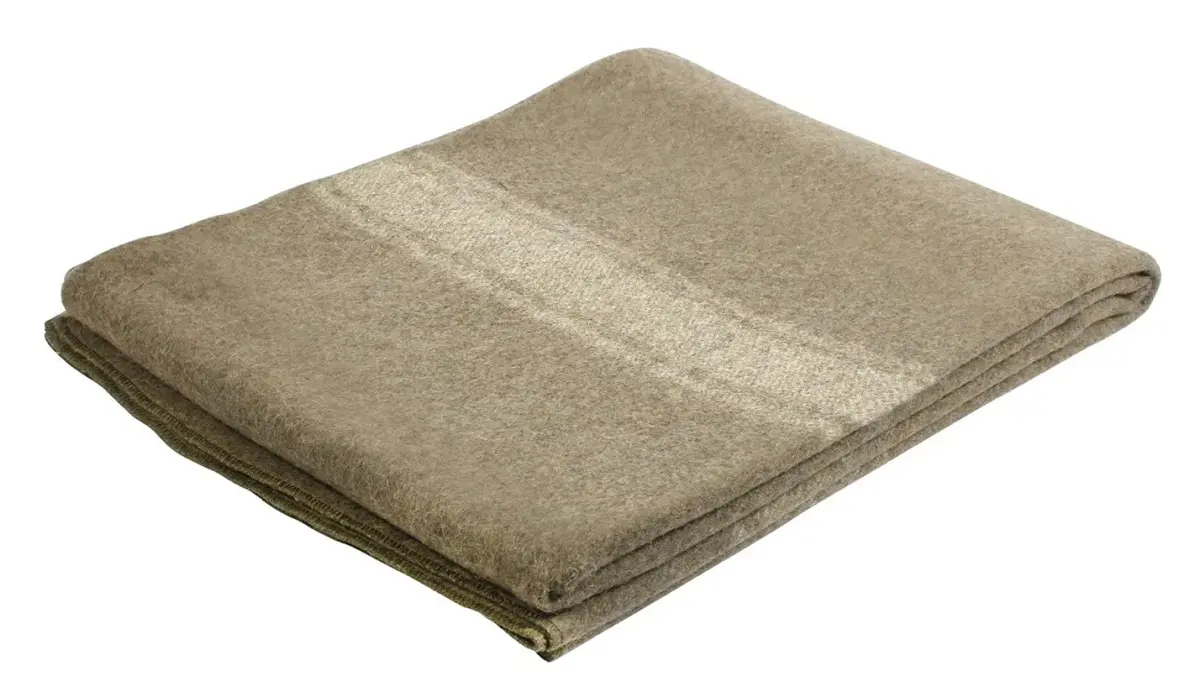 Rothco European Surplus Style Wool Blanket 1.1 lb (0.5 kg) | 66" x 90" Striped - main product image