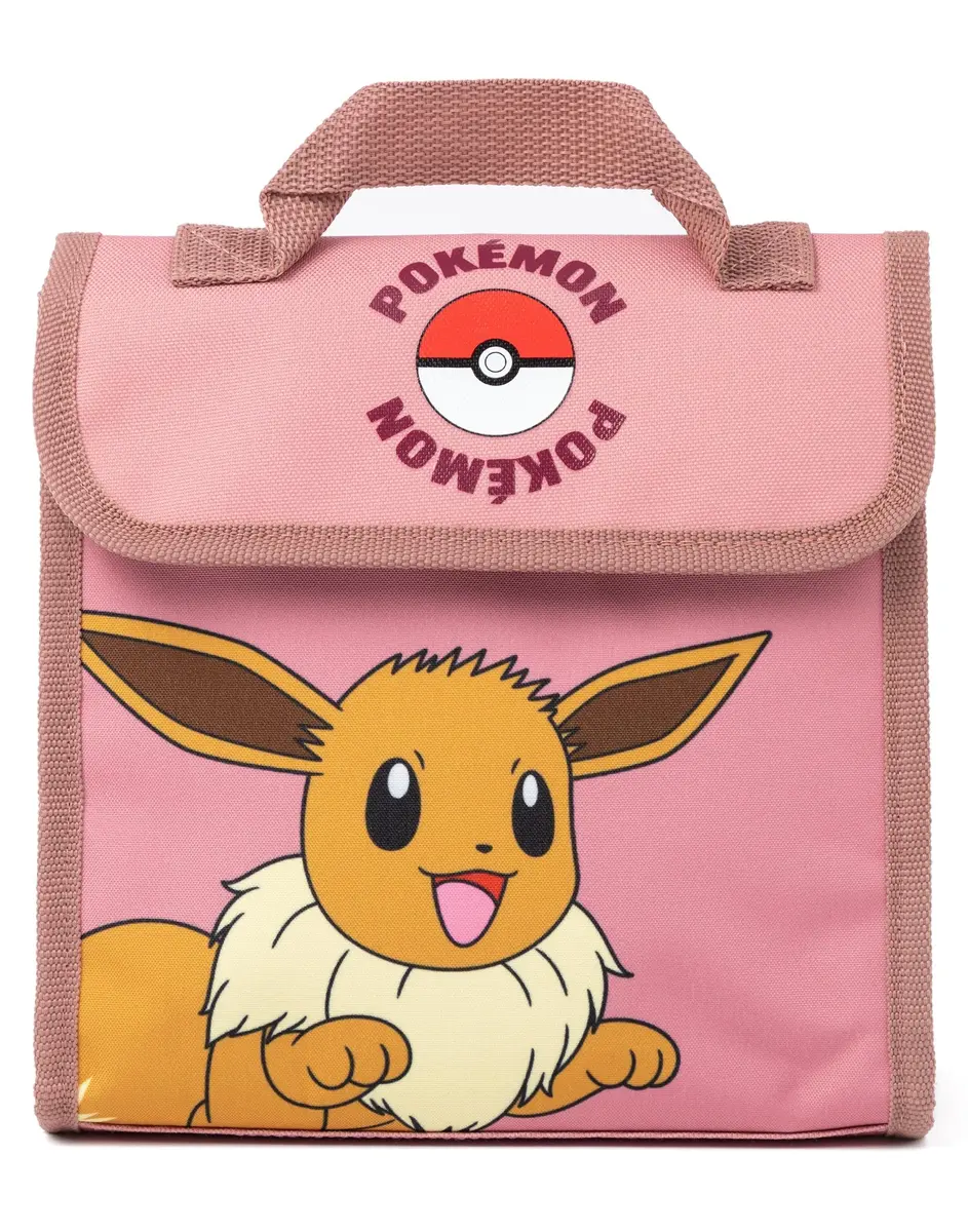 Pokémon Eevee Kids 4 Piece Backpack Set Brown Pink Rucksack Lunch Bag Pencil Case Water Bottle School Accessories Bundle - view 5