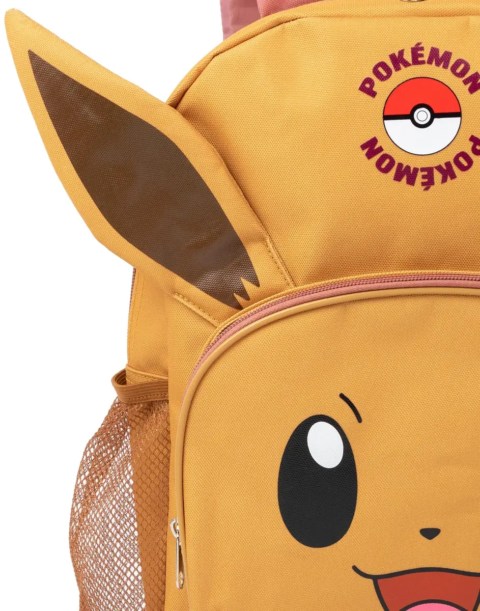 Pokémon Eevee Kids 4 Piece Backpack Set Brown Pink Rucksack Lunch Bag Pencil Case Water Bottle School Accessories Bundle - view 7