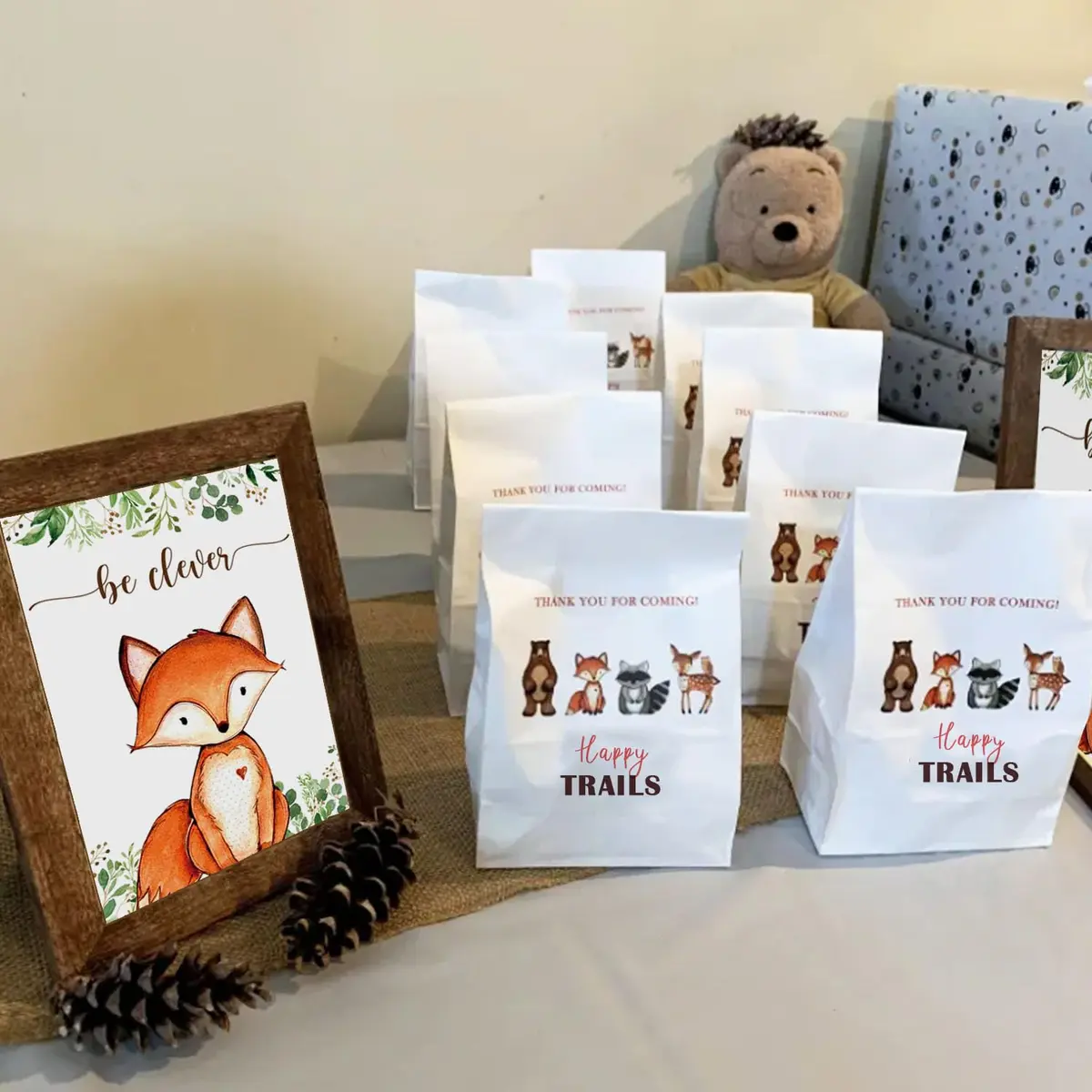 Buerhanerry Woodland Centerpieces 8 pcs | Woodland Baby Shower Table Decor - view 7