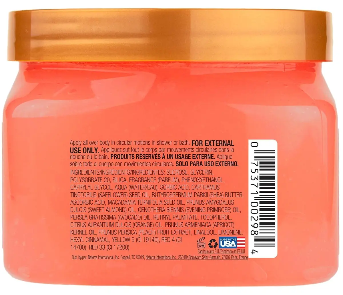 Tree Hut Shea Sugar Scrub, Peach Sorbet 18 oz | Exfoliating & Hydrating Body Scrub for All Skin Types - view 4