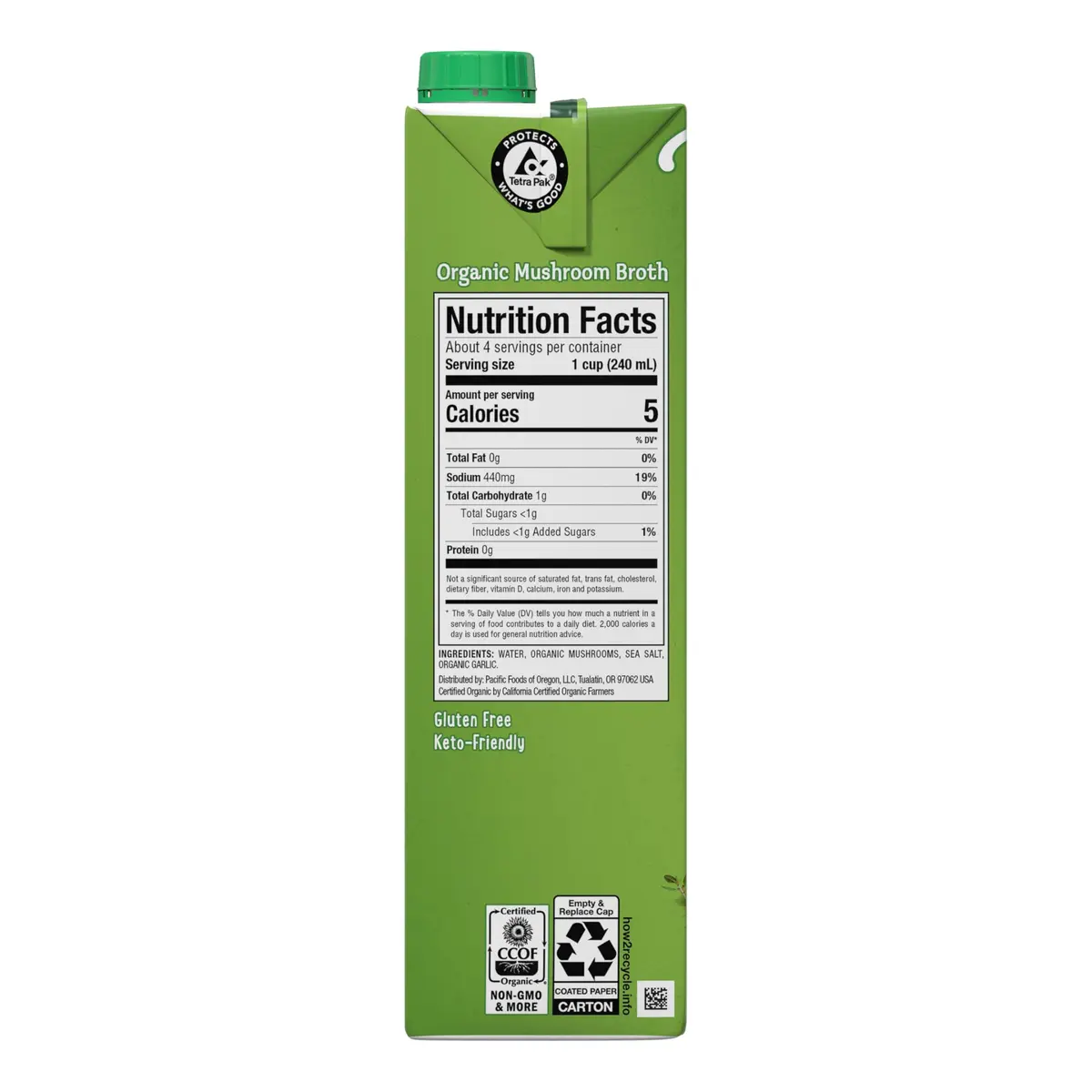 Pacific Foods Organic Mushroom Broth 32 Fl Oz (Pack of 2) | Vegan, Gluten-Free & Kosher - view 7