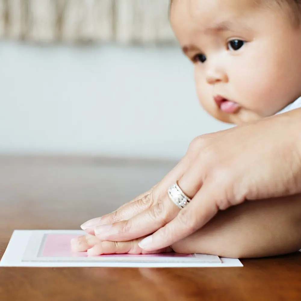 Pearhead Newborn Baby "Clean-Touch" Ink Pad Kit 3-Pack | Mess-Free Hand & Footprint Keepsake for India - view 4