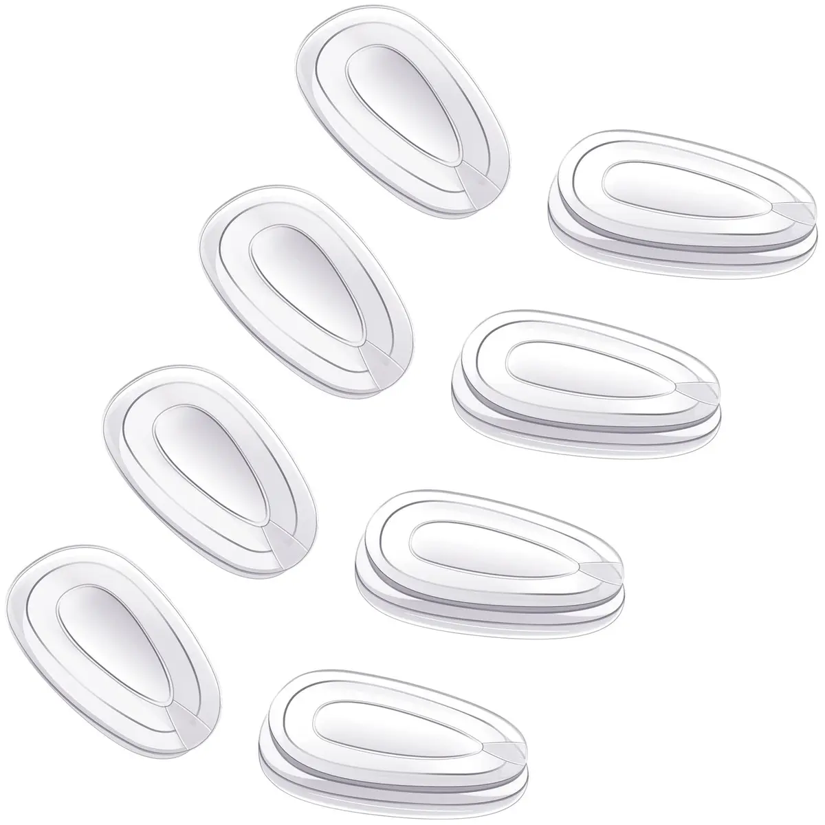 Mryok Replacement Nosepieces for Oakley Wingfold EVR EVS | Rubber Nosepads 4 Pairs - main product image