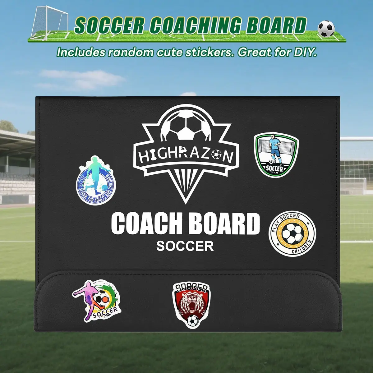 HIGHRAZON Soccer Coaching Board, Magnetic Soccer Clipboard for Coaches, Foldable Board with Dry Erase Marker | Premium Tactical Board 54x32cm - view 8