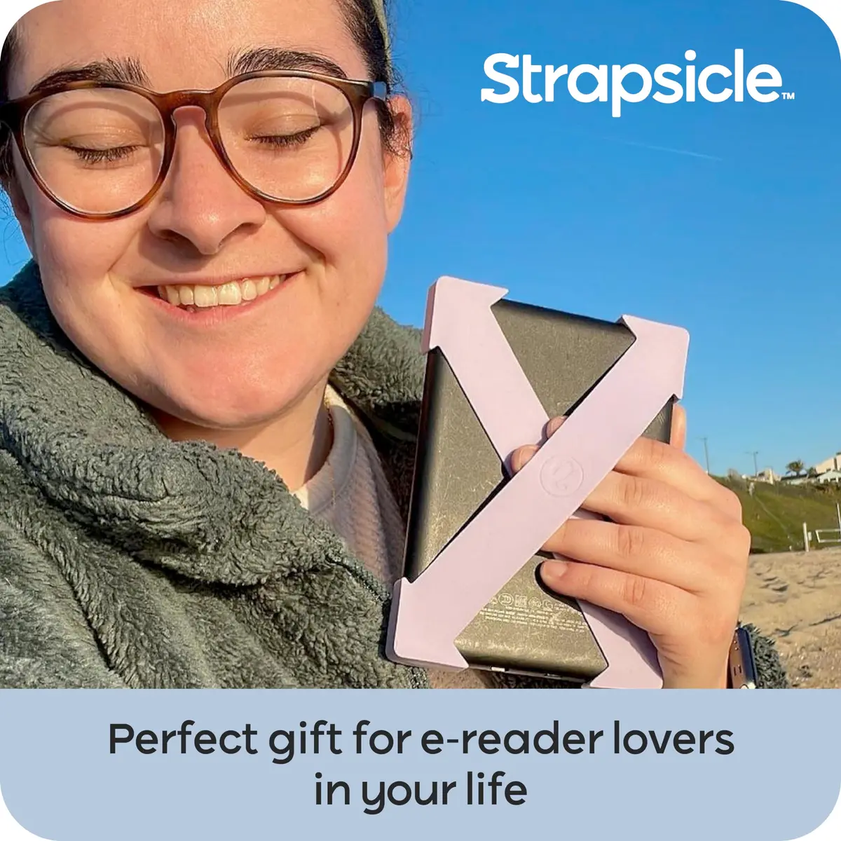 Strapsicle Hand Straps for Kindle Oasis (Pack of 2) | Comfortable Reading Grip, Soft Silicone, Snug Fit - view 7
