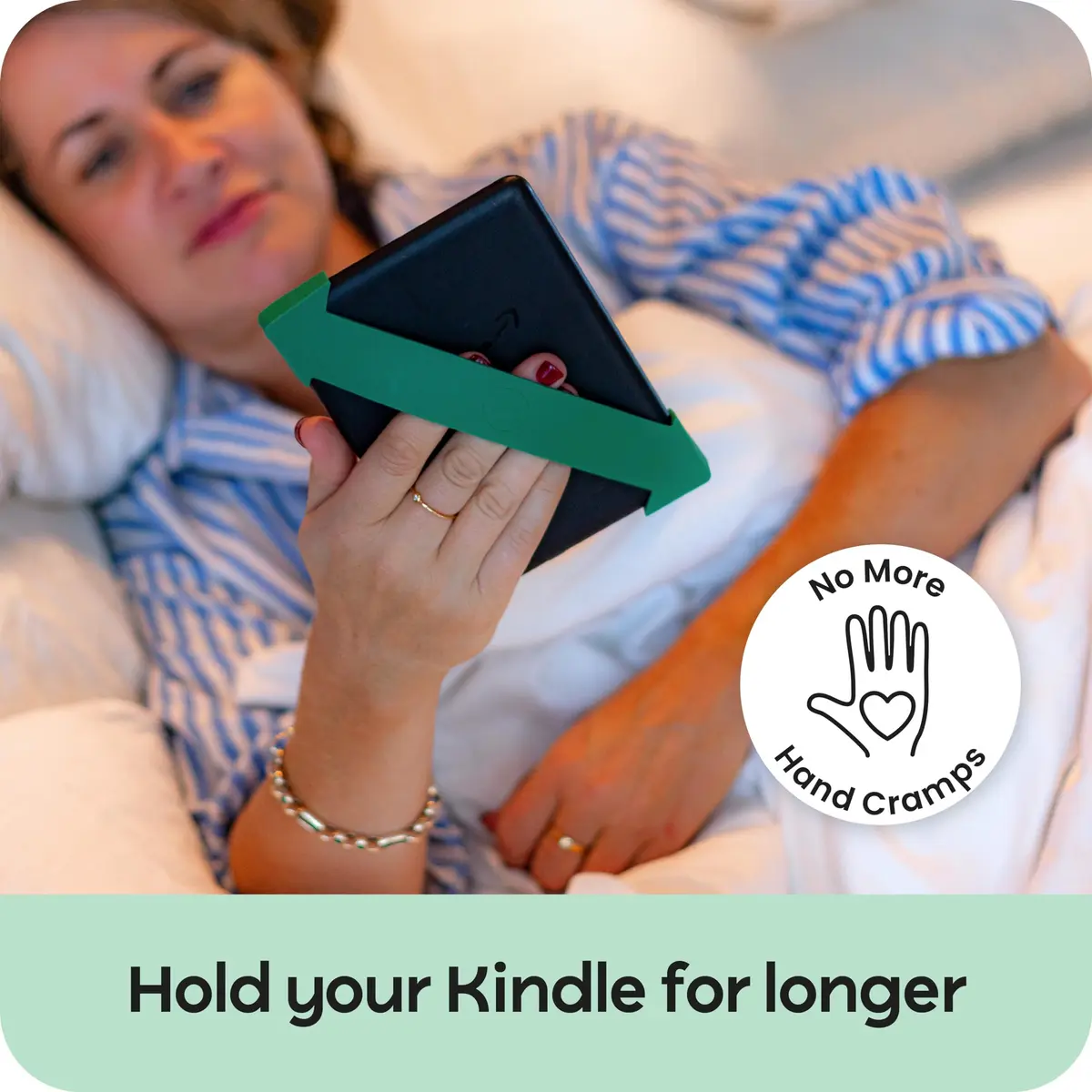 Strapsicle Hand Straps for Kindle Oasis (Pack of 2) | Comfortable Reading Grip, Soft Silicone, Snug Fit - view 2