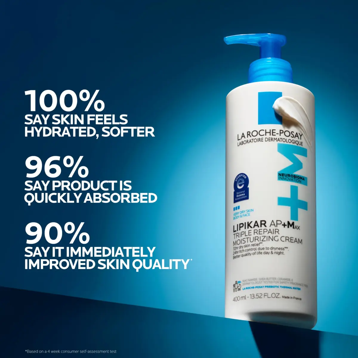 La Roche-Posay Lipikar AP+MAX Triple Repair Body Cream 400ml (13.5 Fl Oz) | Clinically Proven for Dry, Itchy Skin - view 3