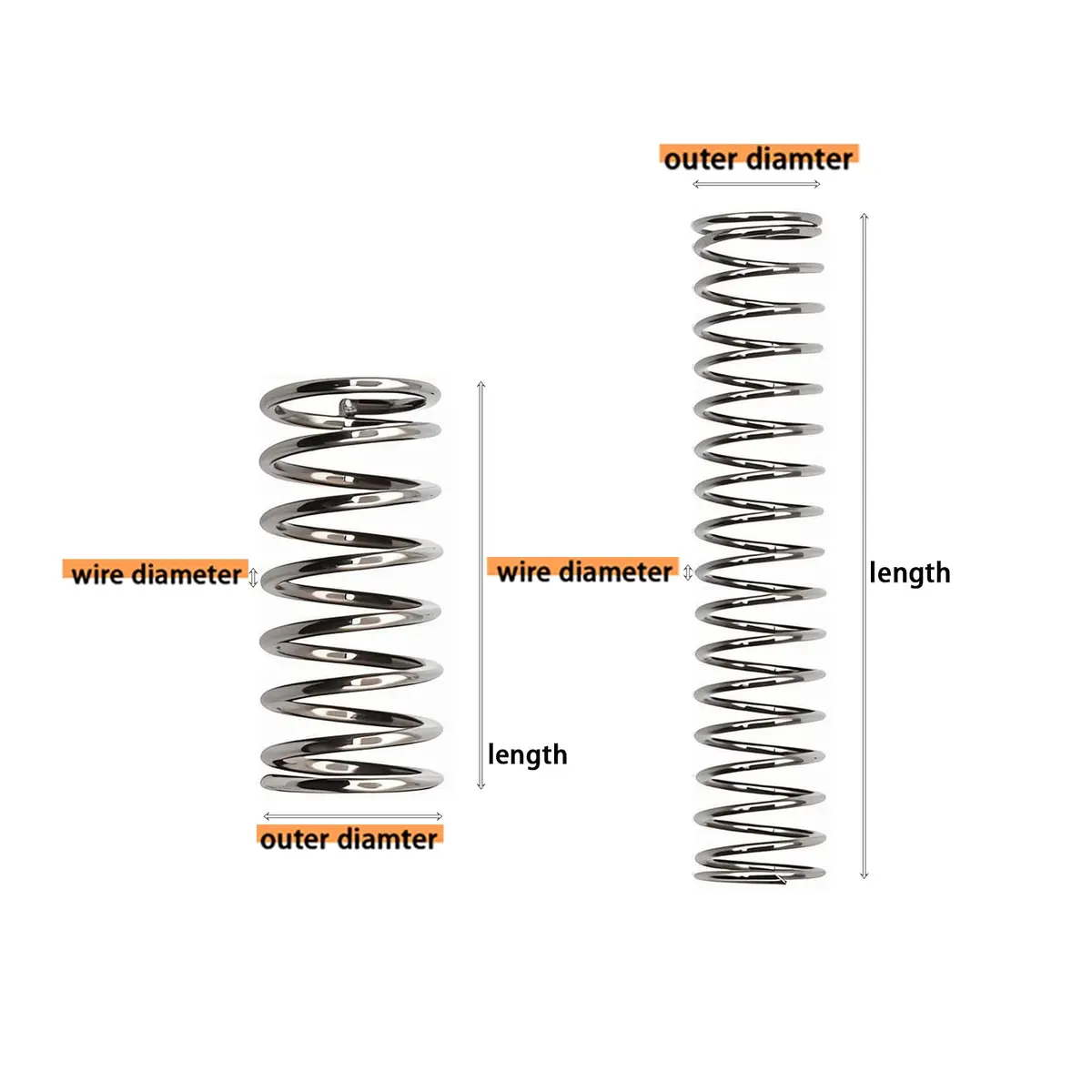 Dianrui Compression Springs Assortment Kit 392PCS | 24 Sizes Stainless Steel for DIY Repair - view 3