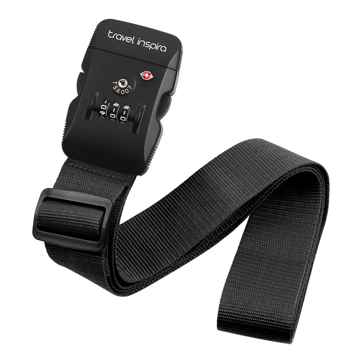 Travel Inspira Luggage Straps for Suitcases with TSA Lock | Heavy Duty, TSA Approved, Adjustable (7.72 × 3.78 × 2.40 inches) - main product image