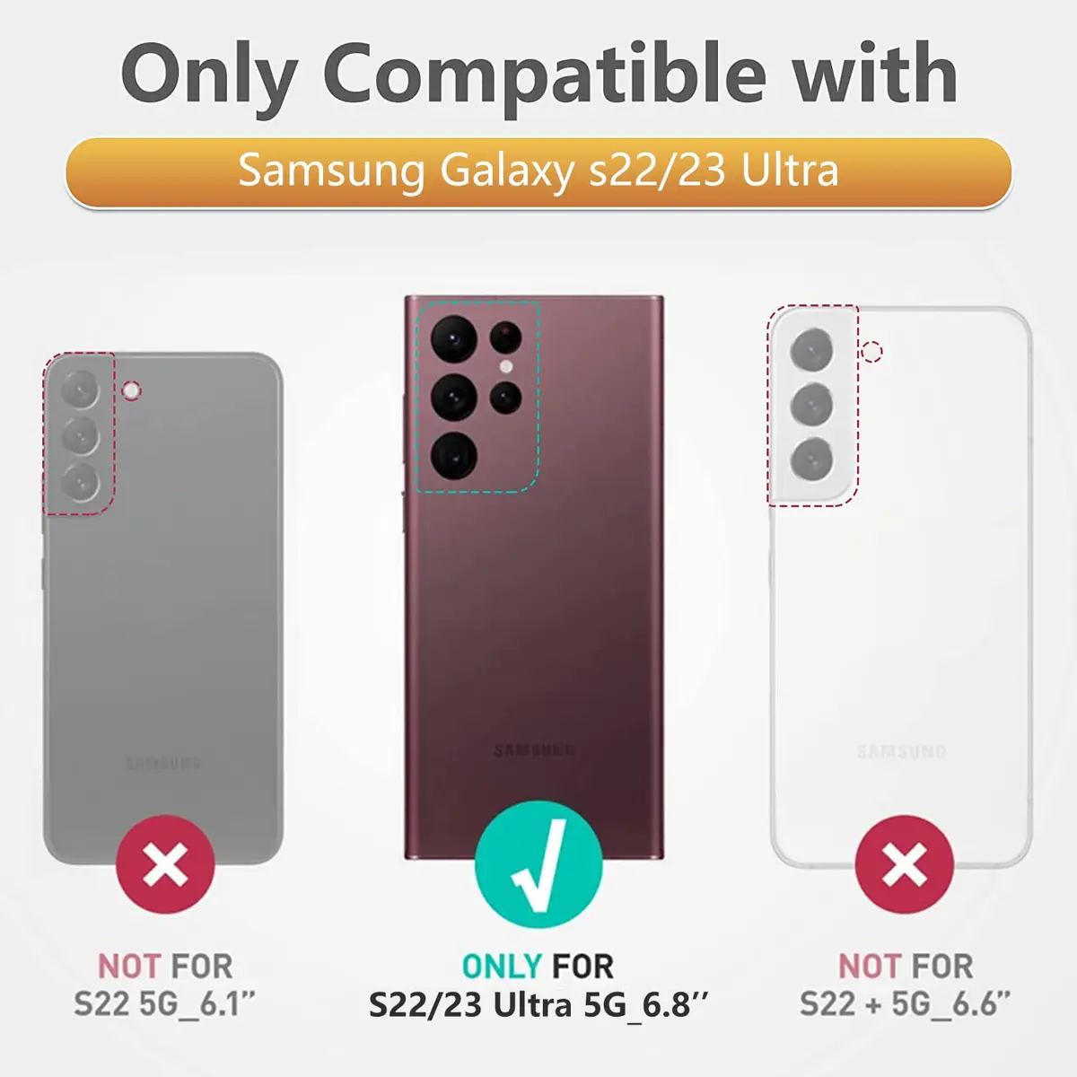 SOiOS Samsung Galaxy S23 Ultra Case with Kickstand & Slider Purple | Military Grade Heavy Duty Protection - view 2