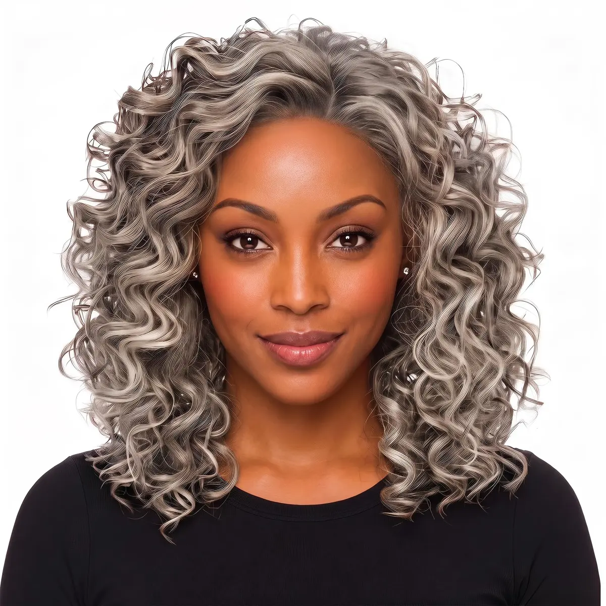 Hair u wear Raquel Welch Spiral Curls Mid-Length Blonde Wig, CLICK CLICK FLASH | Playful Layered Bob with Heat-Friendly Synthetic Fiber - main product image