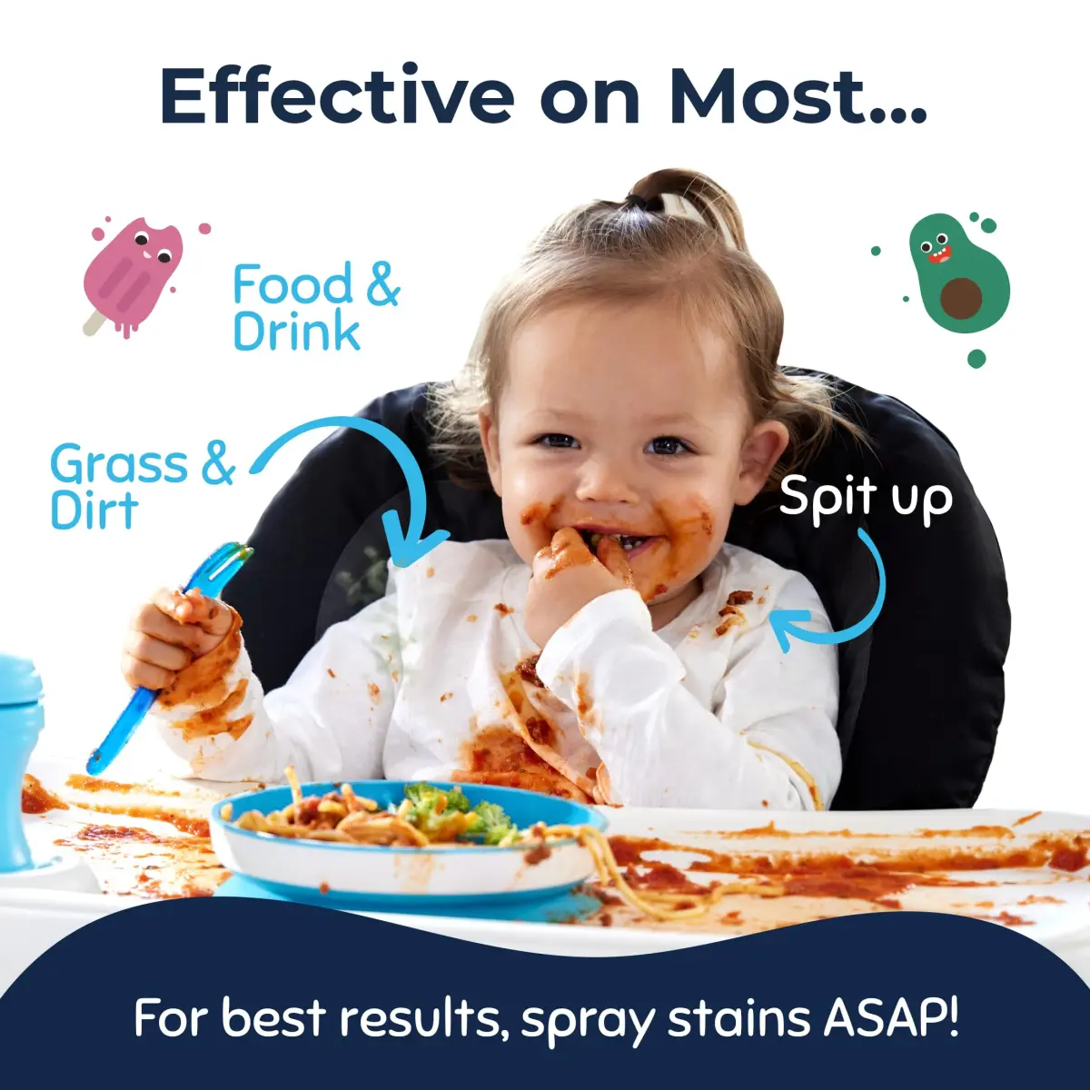 Miss Mouth's Messy Eater Stain Treater Spray 473ml (16 Fl Oz) | EPA Safer Choice Certified Laundry Stain Remover - view 3