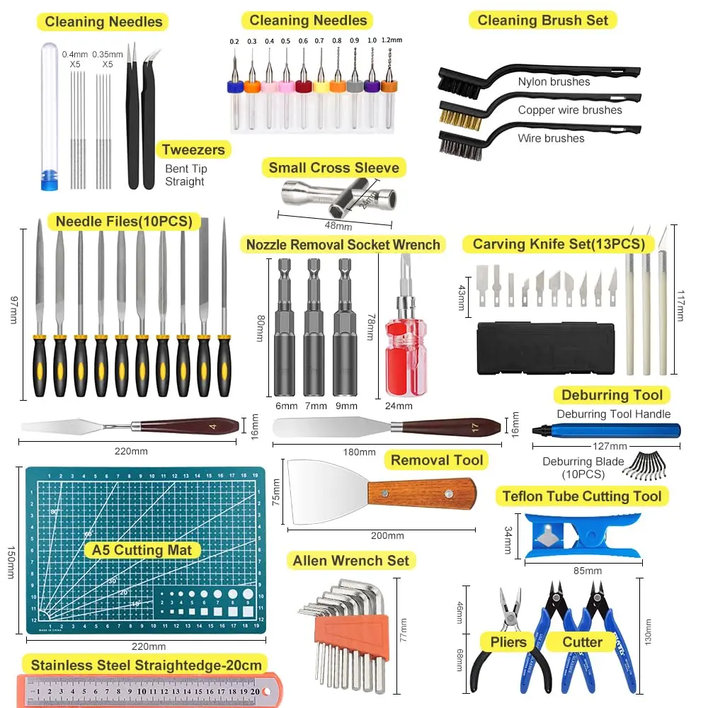 Mintion 82PCS 3D Printer Tool Kit with Case for Print Removal, Cleaning & Repair | 3D Printer Accessories - view 8