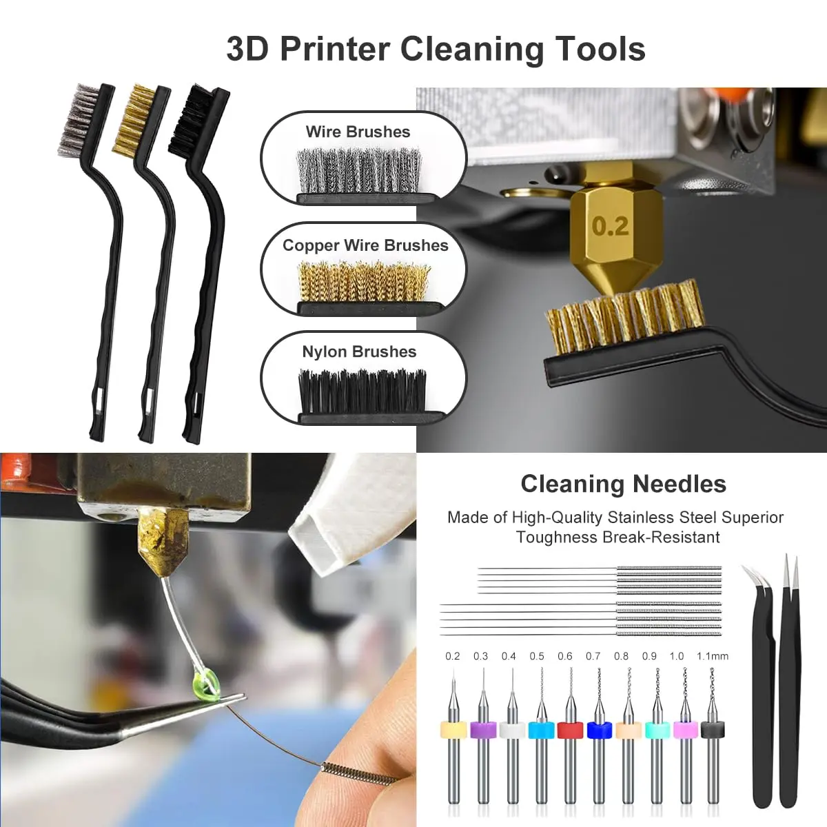 Mintion 82PCS 3D Printer Tool Kit with Case for Print Removal, Cleaning & Repair | 3D Printer Accessories - view 2