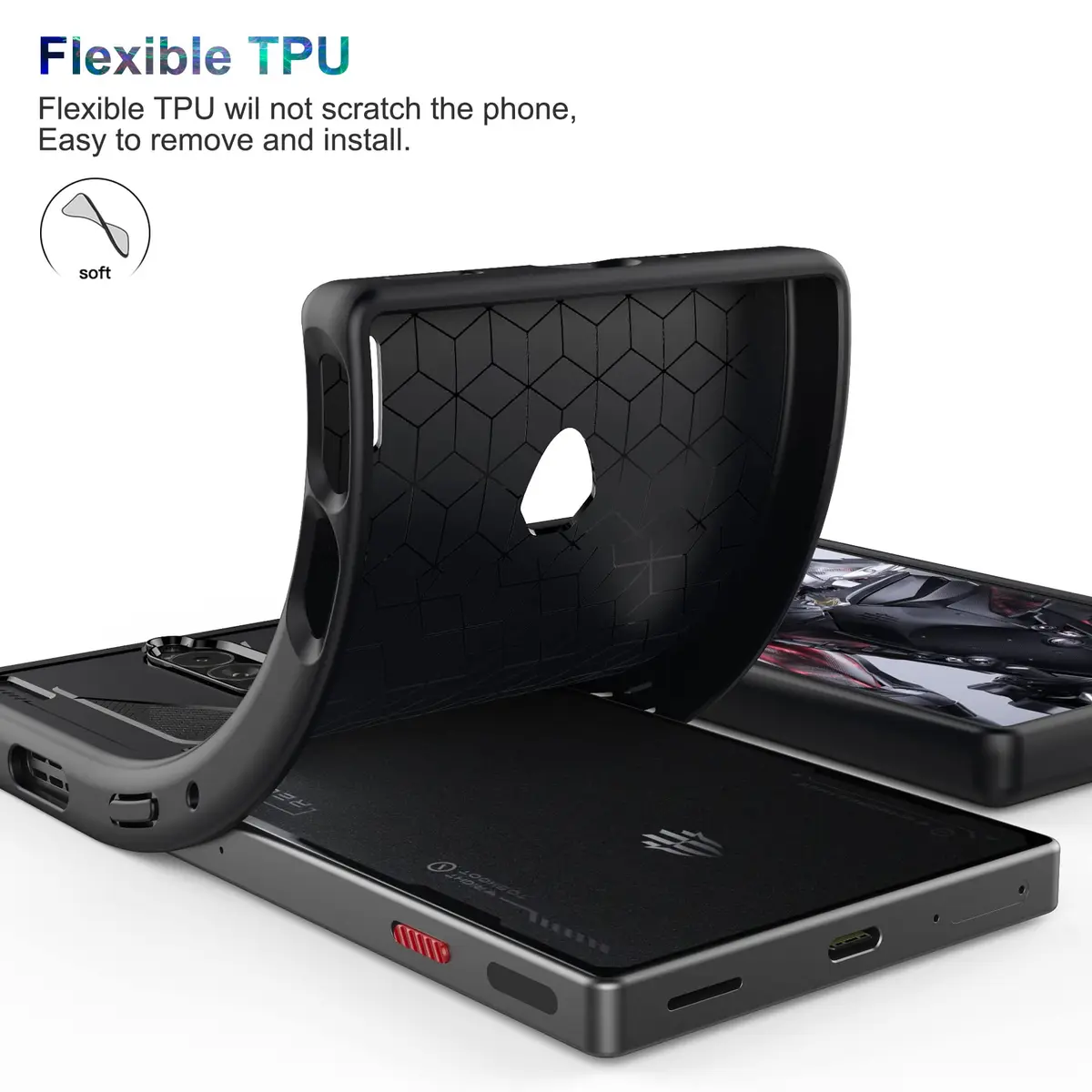 Cresee Flexible TPU Case for Red Magic 8 Pro/8S Pro (6.8") | Shockproof, Anti-Scratch, Matte Finish - view 5
