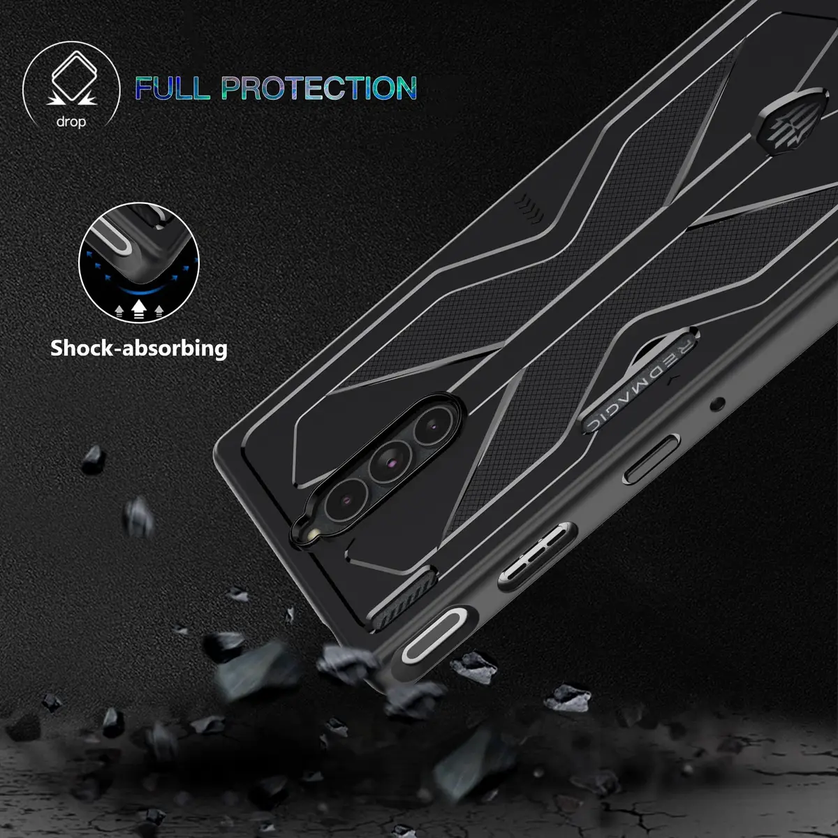 Cresee Flexible TPU Case for Red Magic 8 Pro/8S Pro (6.8") | Shockproof, Anti-Scratch, Matte Finish - view 4