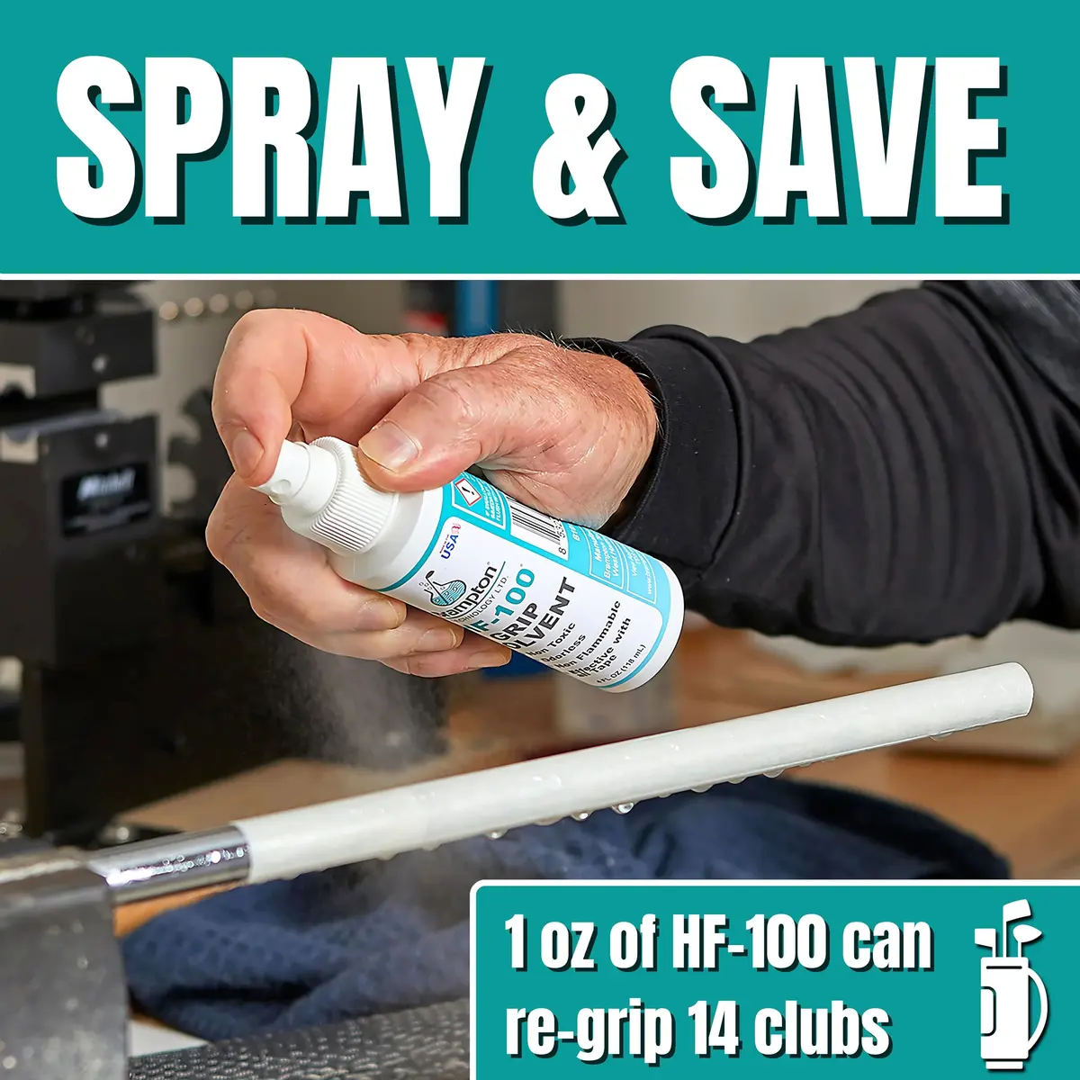 BRAMPTON TECHNOLOGY, LTD. Handle Grip Kit | Premium Golf Regripping Set, 15 Tape Strips, Solvent & Tools (4 oz) - view 5
