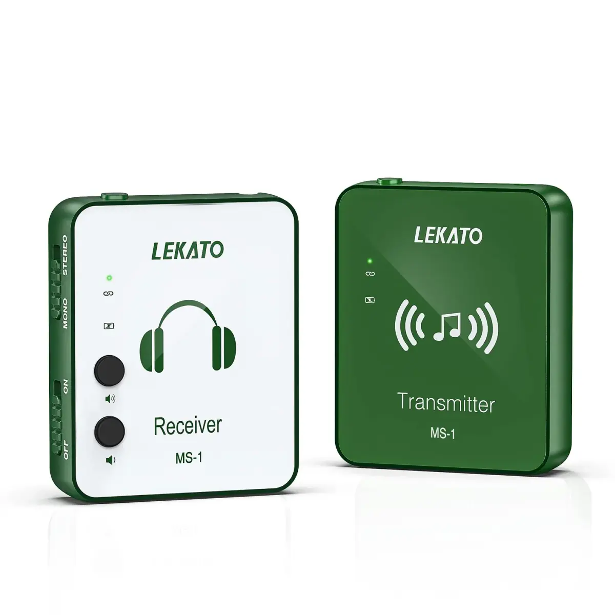 LEKATO 2.4G Wireless In-Ear Monitor System Green | 5-Hour Battery Life - view 8