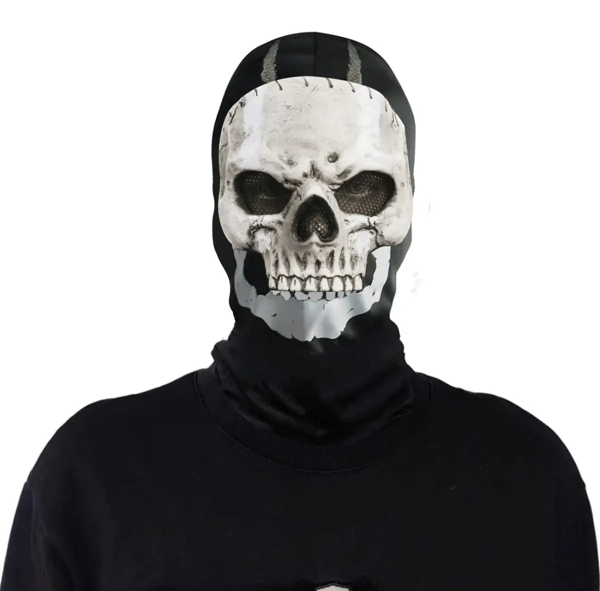 Masfrida Ghost Skull Mask Full Face Unisex for War Game Outdoor Sport Halloween Cosplay | One Size - main product image