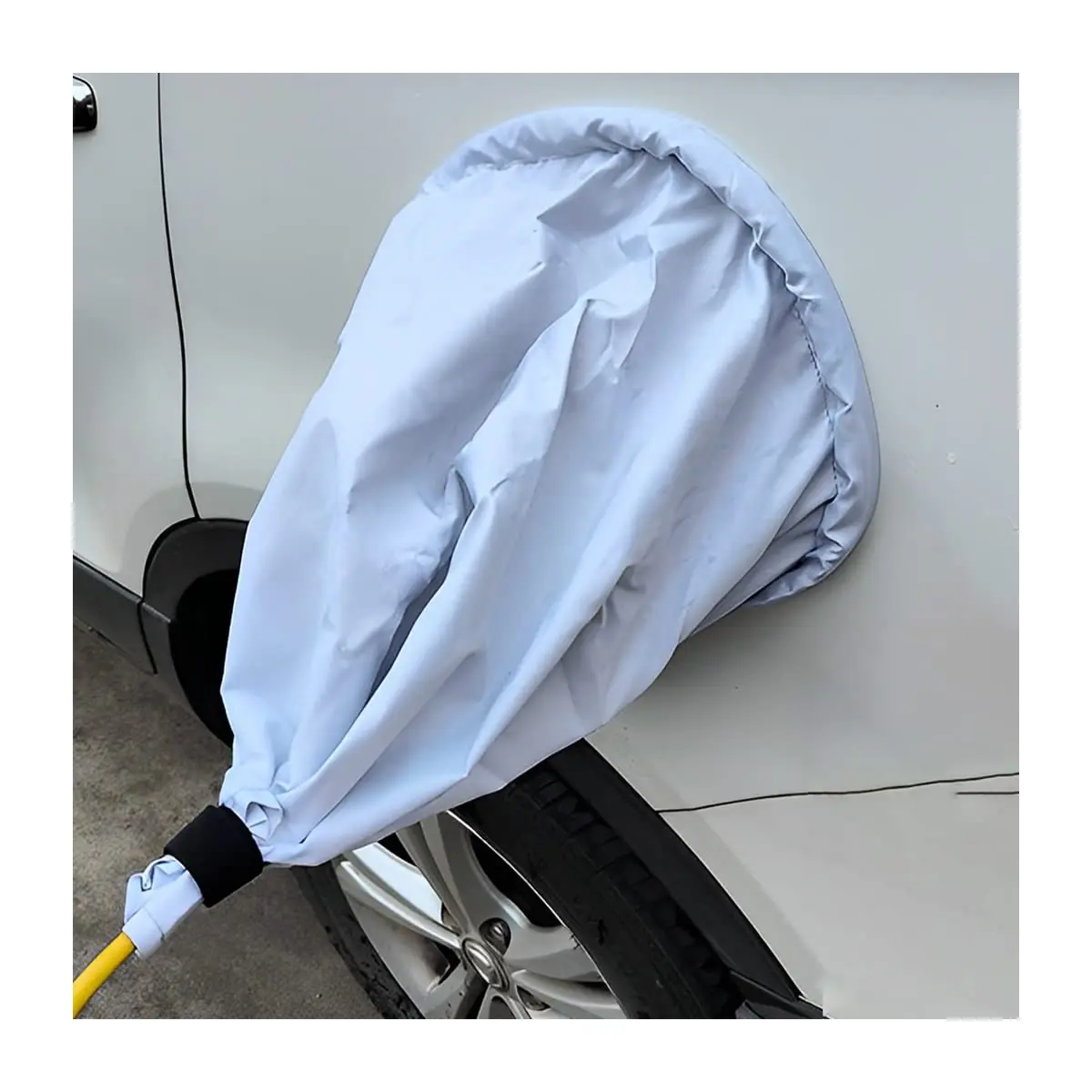 Moioee EV Charger Plug Port Cover Gray | Waterproof Magnetic Adhesion for Electric Vehicle Charging - main product image