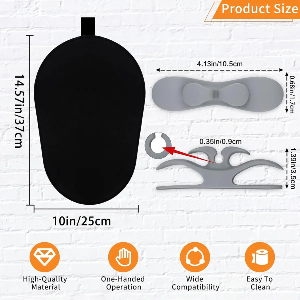 Owowong Sliding Mat for Kitchenaid Mixer 14.57" x 10" | Waterproof Neoprene & Rubber - view 5