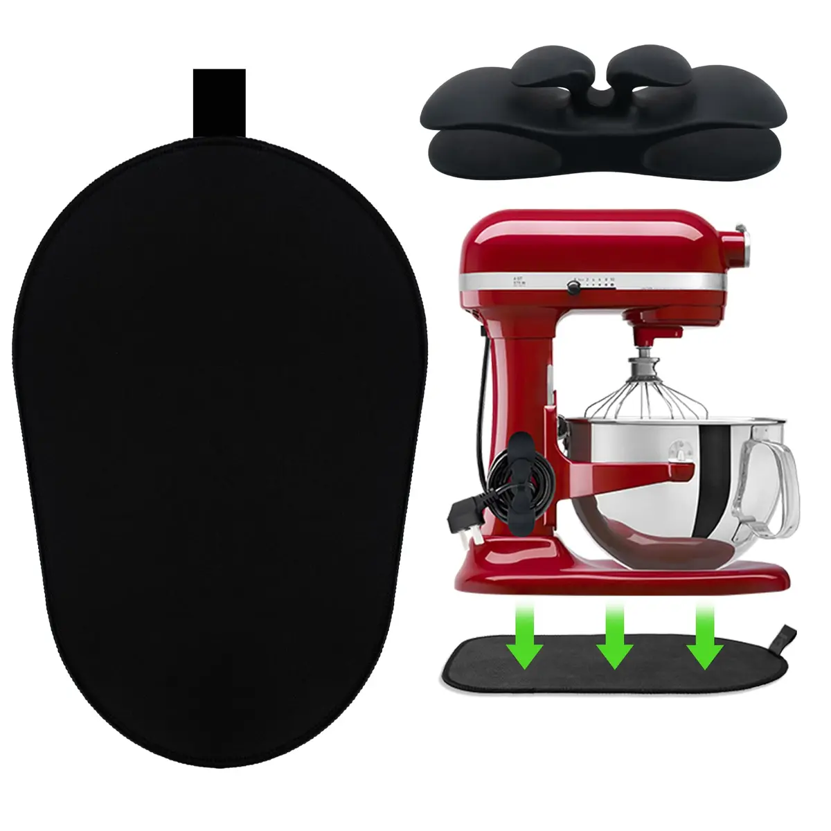 Owowong Sliding Mat for Kitchenaid Mixer 14.57" x 10" | Protects & Moves Heavy Appliances - main product image