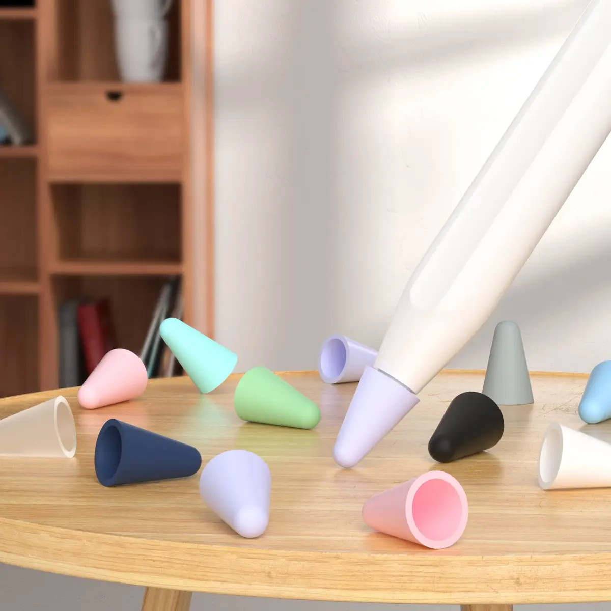 JOOSKO Silicone Tips Cover for Apple Pencil 2nd/1st Gen & USB-C | Noise-Free, Protective Lavender - view 5