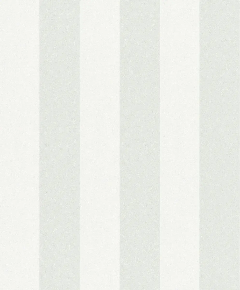 WALLCOVER Non-Woven Wallpaper Green Stripes 10.05 x 0.53 m | Modern Block Stripe Design for Home & Office - view 3
