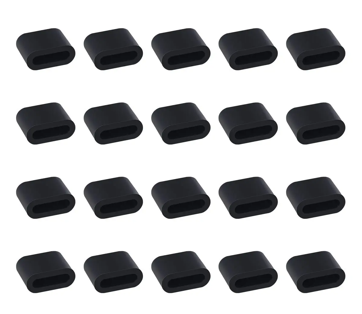 iKammo USB C Dust Caps 20 Pcs | Silicone Type C Port Protector for Android, MacBook, Pixel - view 2
