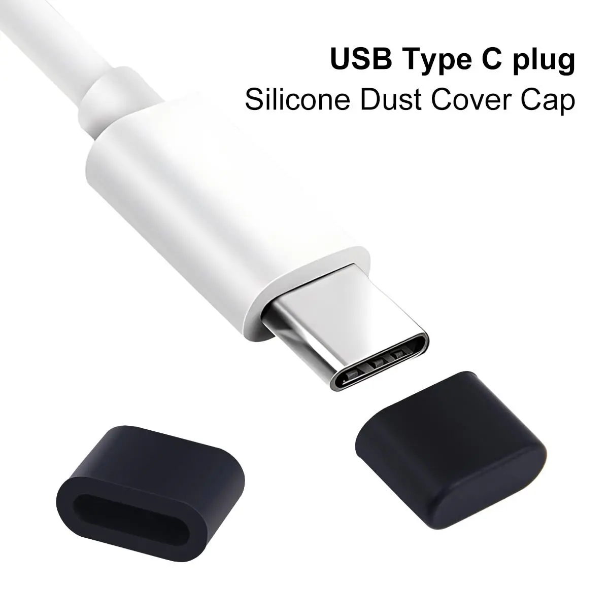 iKammo USB C Dust Caps 20 Pcs | Silicone Type C Port Protector for Android, MacBook, Pixel - view 4