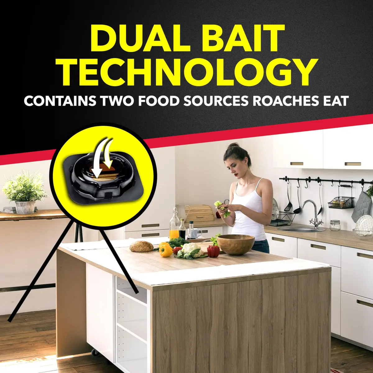 Raid Double Control Small Roach Baits 12 Count | Kills Roaches & Stops Eggs in India - view 6
