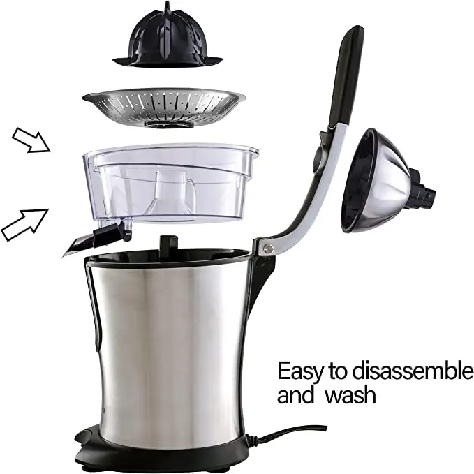 Eurolux Citrus Juicer ELCJ-1700S Replacement Container with Spout (0.34 kg / 0.75 lb) | Transparent Plastic Part - view 3