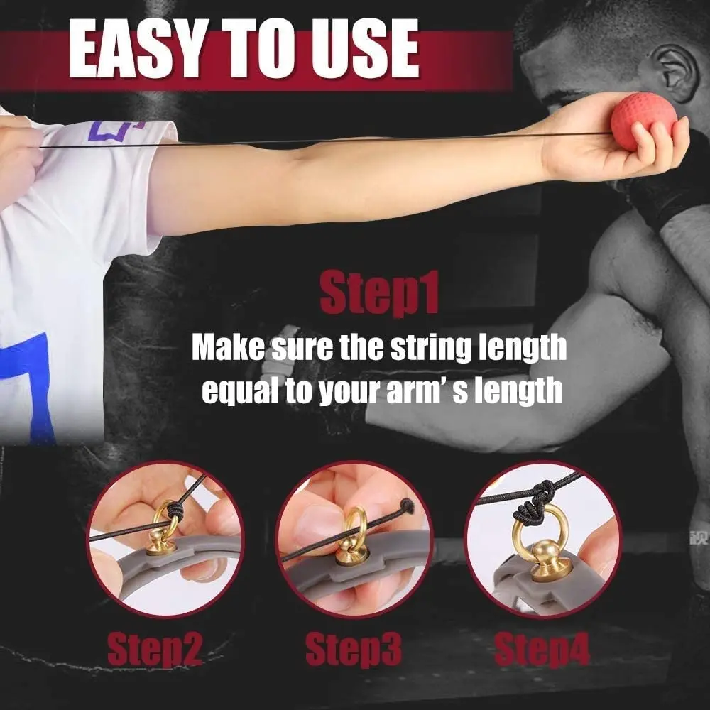 TOCO FREIDO MMA Punching Reflex Ball & Double End Ball Set | 4in (10.16cm) Diameter - view 6