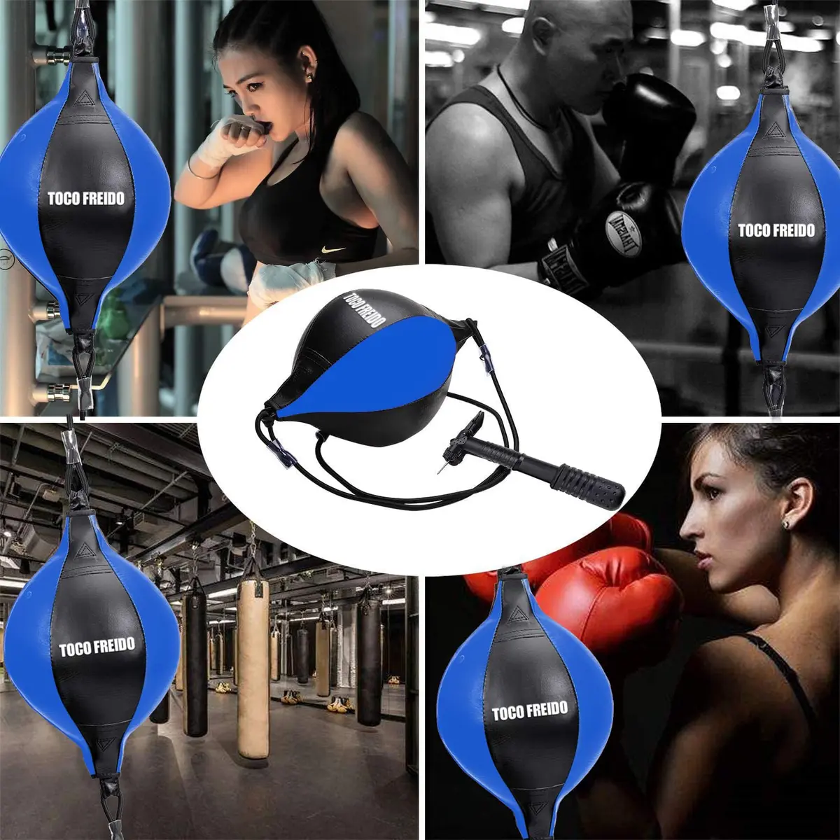 TOCO FREIDO MMA Punching Reflex Ball & Double End Ball Set | 4in (10.16cm) Diameter - view 2