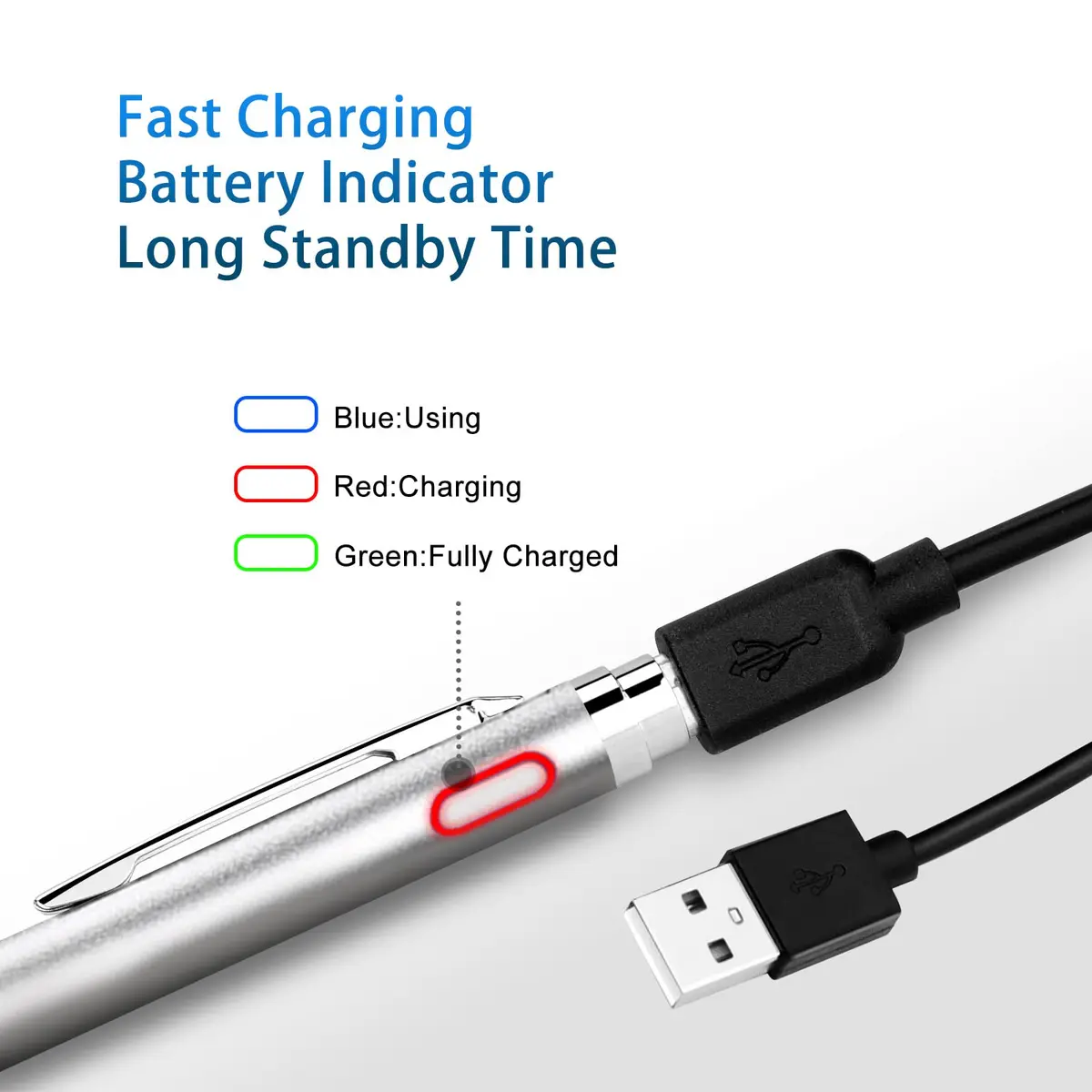 EVACH Stylus Pen for Samsung Galaxy Tab A11/A9/A8/A7 | 1.5mm Ultra Fine Tip, Durable Aluminum, Portable - view 2